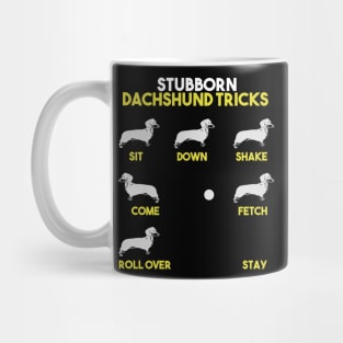 Stubborn Dachshund Tricks Dog Mug